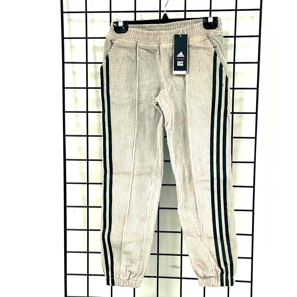 ADIDAS X IVY PARK HALLS OF IVY GREY CORDUROY SWEATPANTS